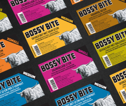 Bossy Bite – Etiket